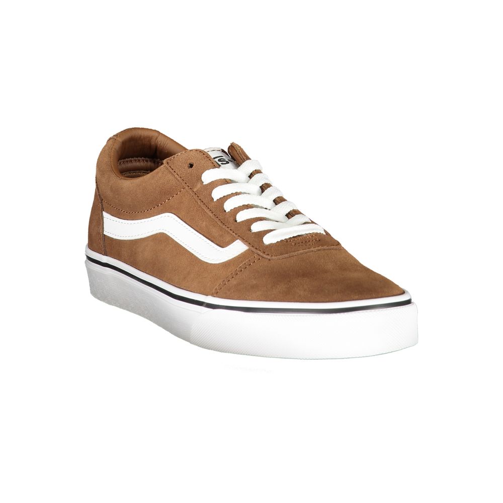 Brown Polyester Sneaker - GlamHub Luxury and Icon Brand Clothing