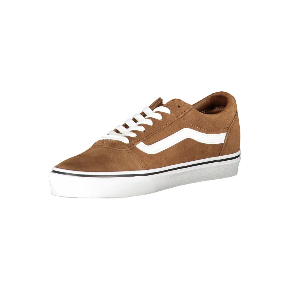 Brown Polyester Sneaker - GlamHub Luxury and Icon Brand Clothing