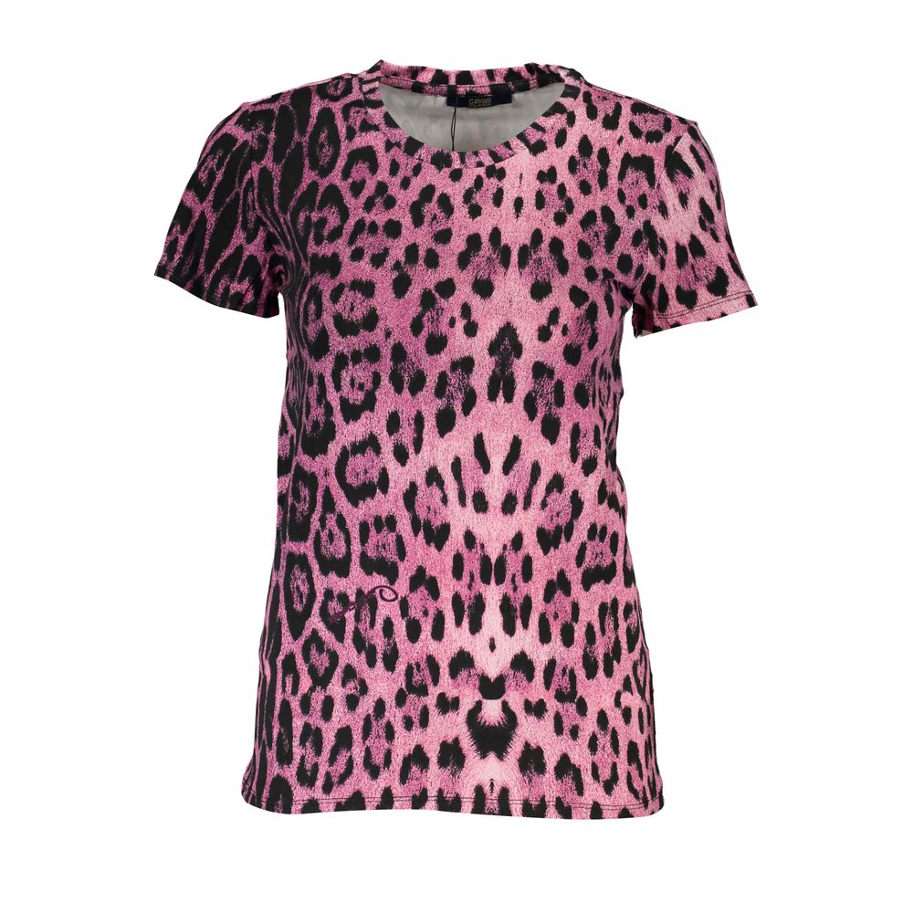 Pink Cotton Tops & T-Shirt - GlamHub Luxury and Icon Brand Clothing