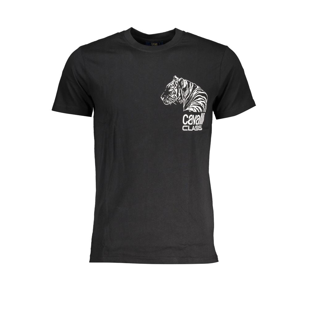 Black Cotton T-Shirt - GlamHub Luxury and Icon Brand Clothing