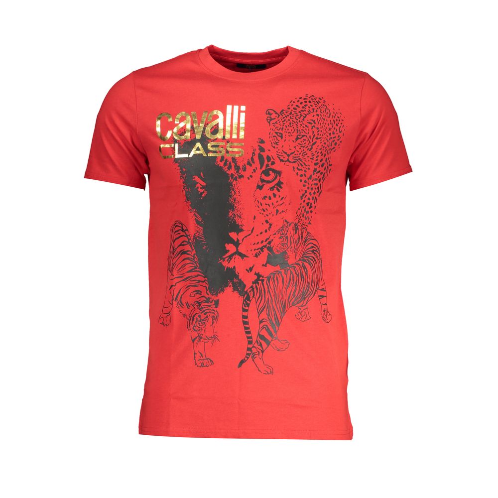 Red Cotton T-Shirt - GlamHub Luxury and Icon Brand Clothing