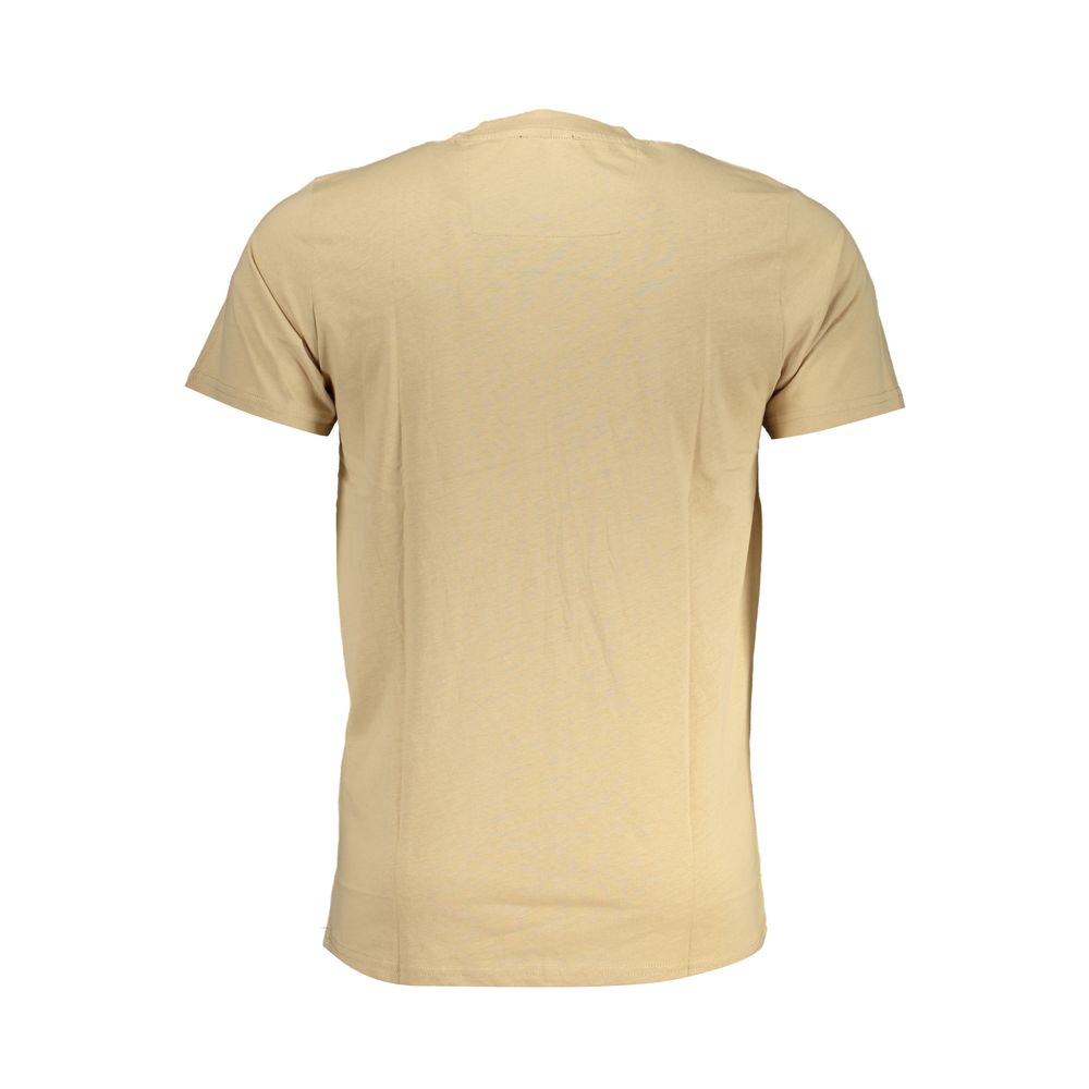 Beige Cotton T-Shirt - GlamHub Luxury and Icon Brand Clothing