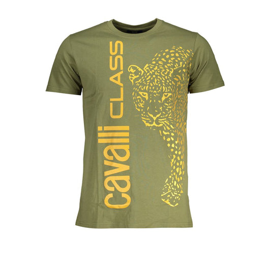 Green Cotton T-Shirt - GlamHub Luxury and Icon Brand Clothing