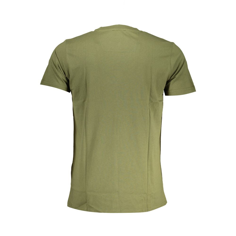 Green Cotton T-Shirt - GlamHub Luxury and Icon Brand Clothing