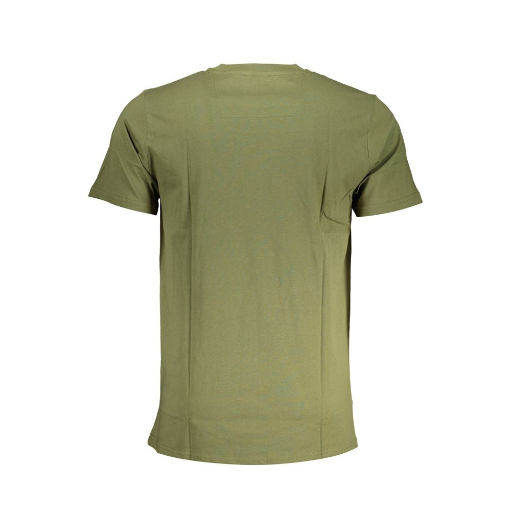 Green Cotton T-Shirt - GlamHub Luxury and Icon Brand Clothing