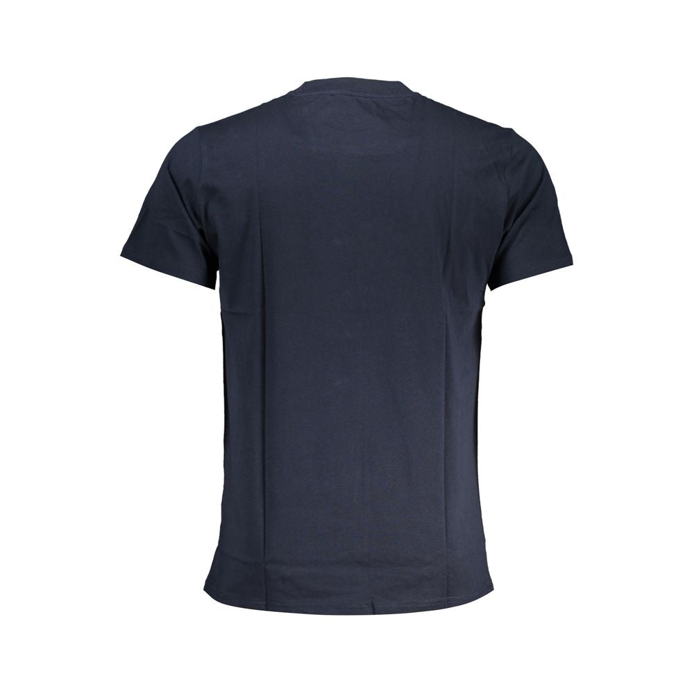 Blue Cotton T-Shirt - GlamHub Luxury and Icon Brand Clothing