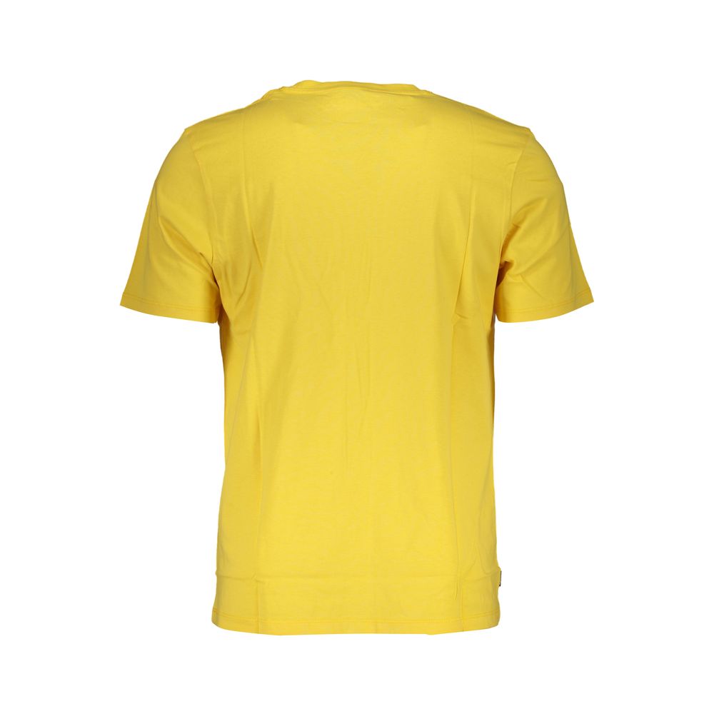 Yellow Cotton T-Shirt - GlamHub Luxury and Icon Brand Clothing