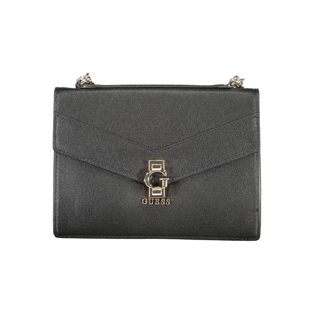 Black Polyethylene Handbag - GLAMHUB BOUTIQUE 