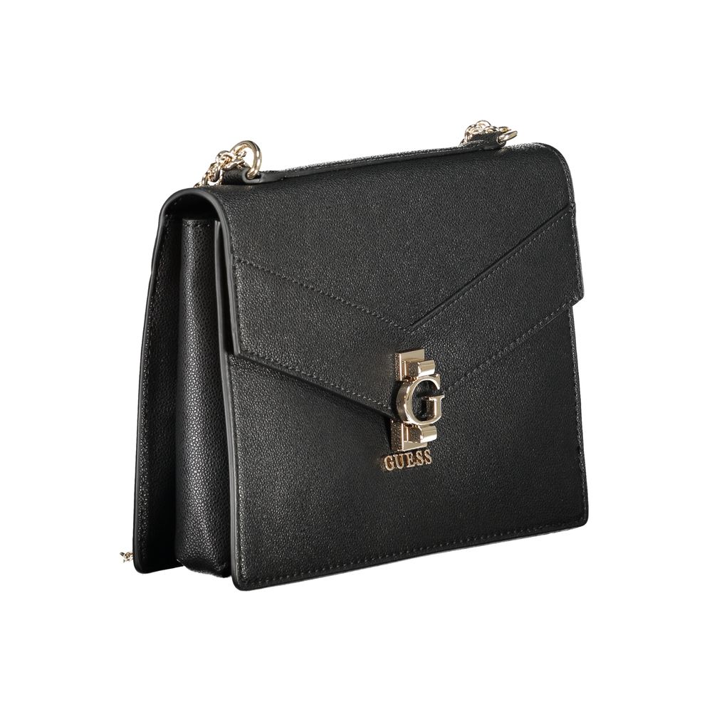 Black Polyethylene Handbag - GLAMHUB BOUTIQUE 