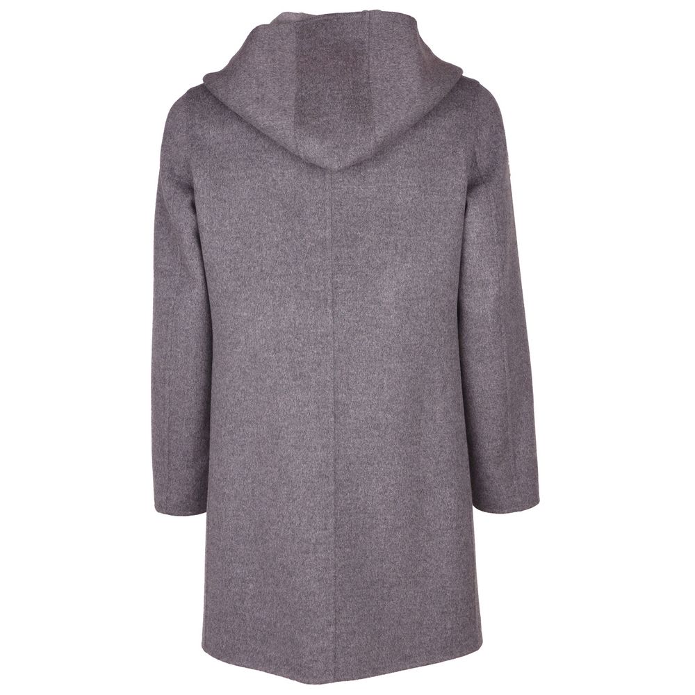 Gray Wool Vergine Jacket - GlamHub Luxury and Icon Brand Clothing