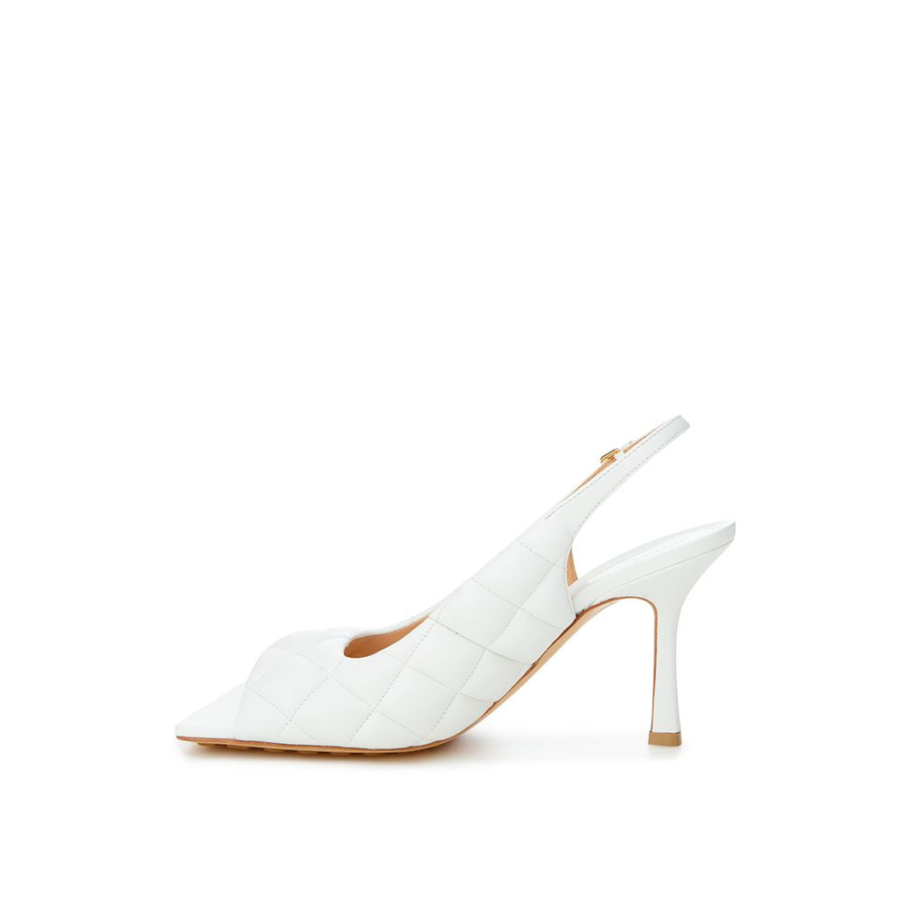 White Leather Sandal - GLAMHUB BOUTIQUE 