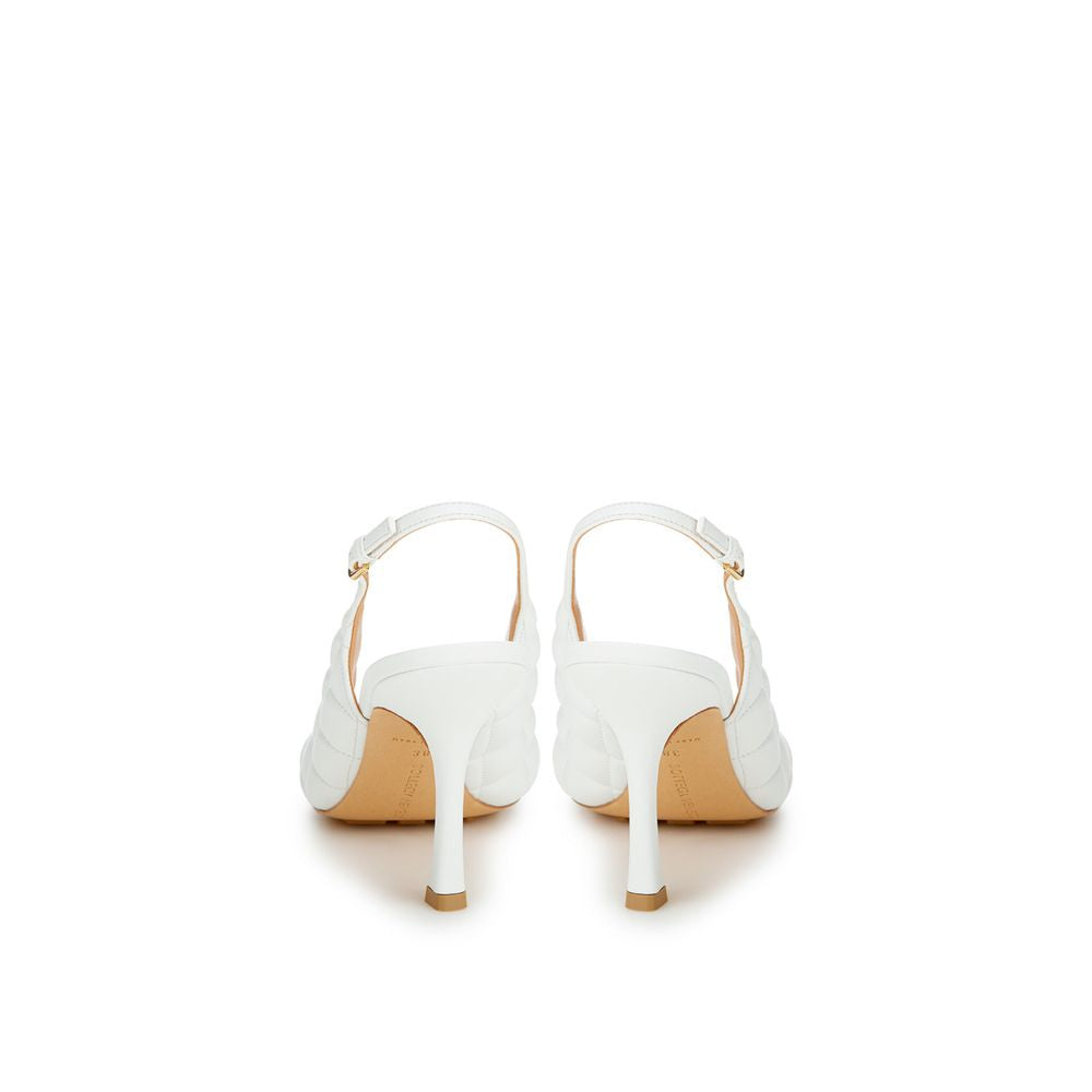 White Leather Sandal - GLAMHUB BOUTIQUE 