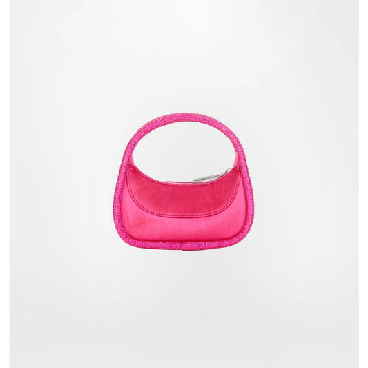 Fuchsia Polyester Women Handbag - GlamHub Luxury and Icon Brand Clothing