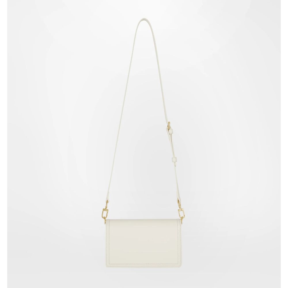 White Polyester Women Crossbody Bag - GlamHub Luxury and Icon Brand Clothing