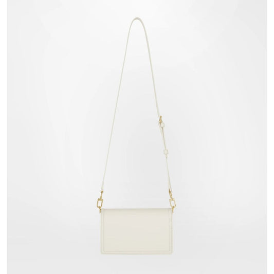 White Polyester Women Crossbody Bag - GlamHub Luxury and Icon Brand Clothing