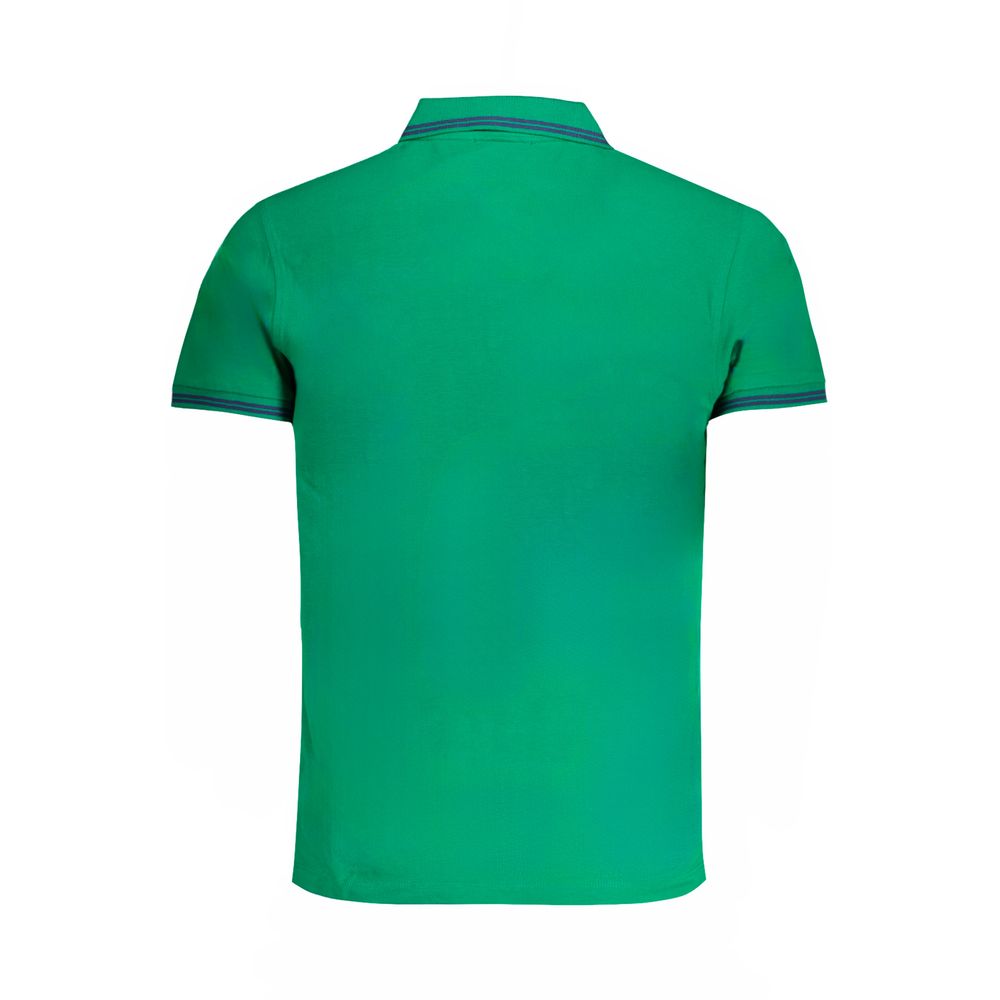 Green Cotton Polo Shirt - GlamHub Luxury and Icon Brand Clothing