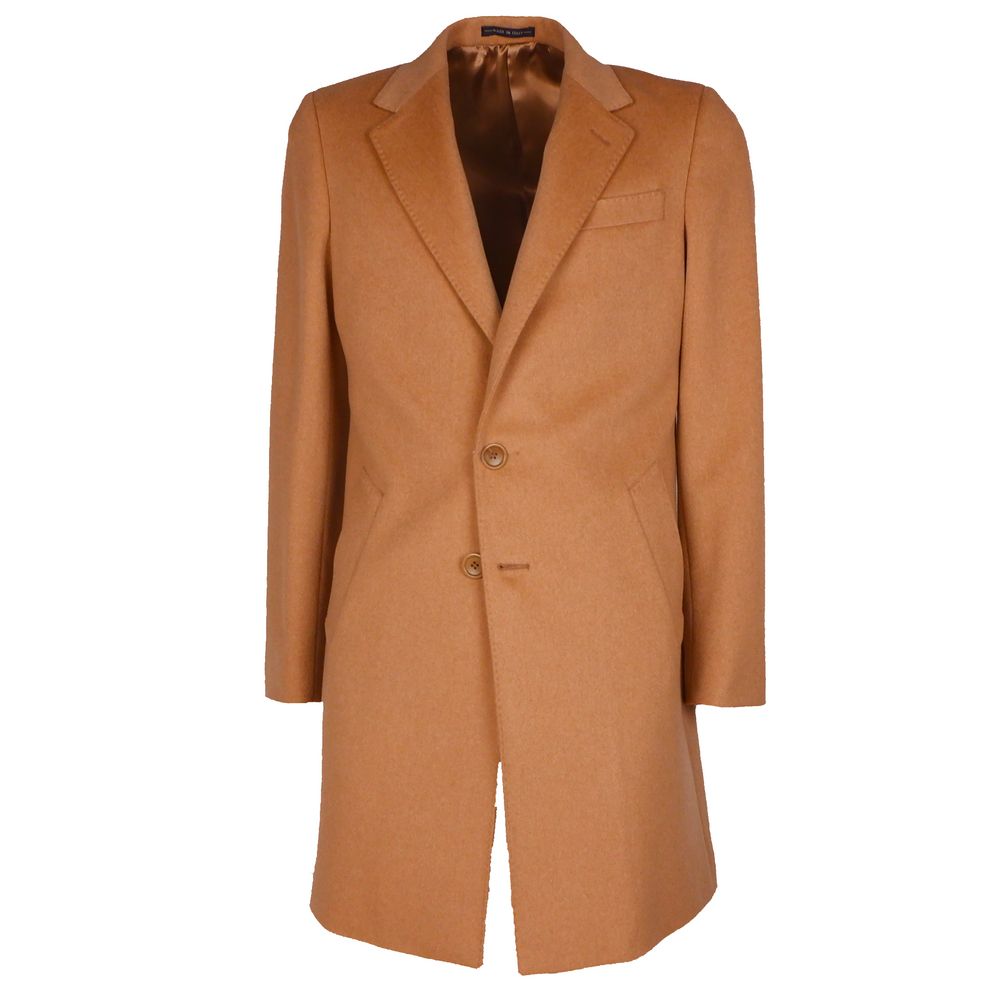 Brown Wool Vergine Jacket - GlamHub Luxury and Icon Brand Clothing