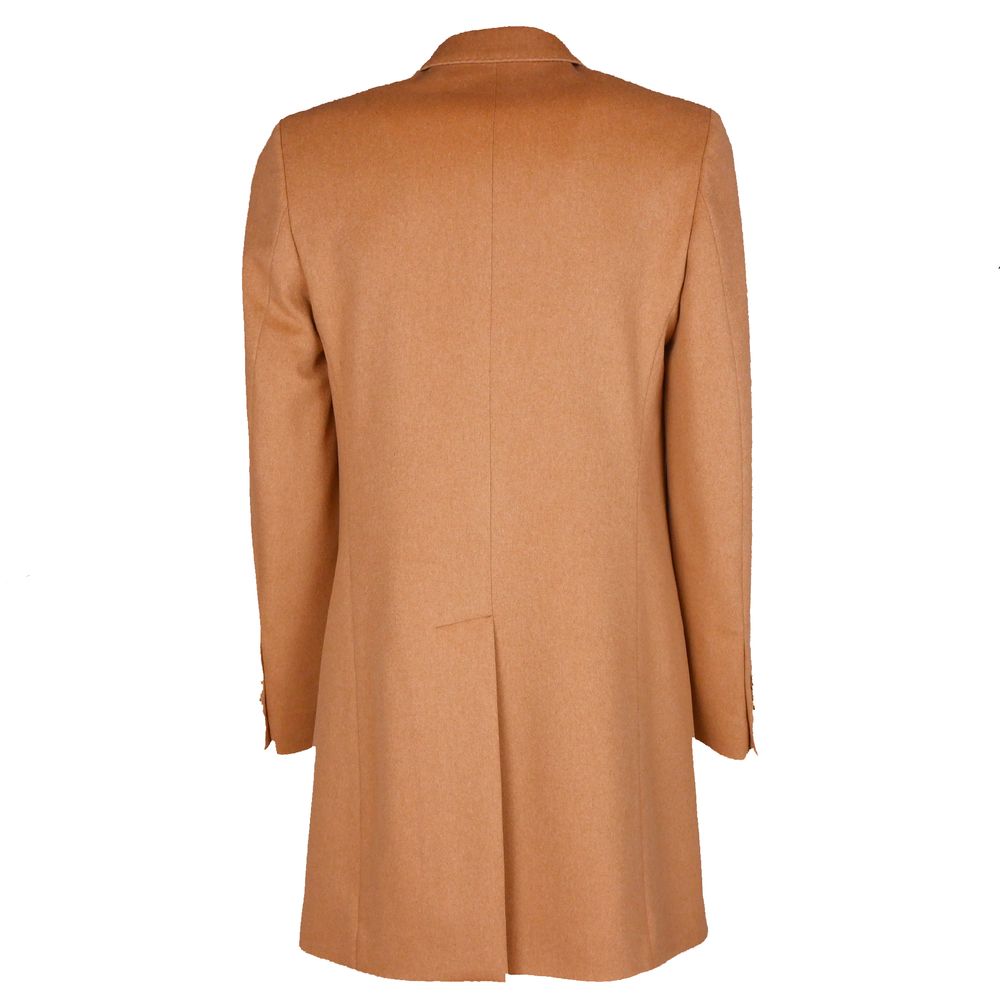 Brown Wool Vergine Jacket - GlamHub Luxury and Icon Brand Clothing