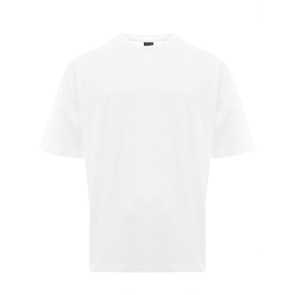 White Cotton T-Shirt - GlamHub Luxury and Icon Brand Clothing