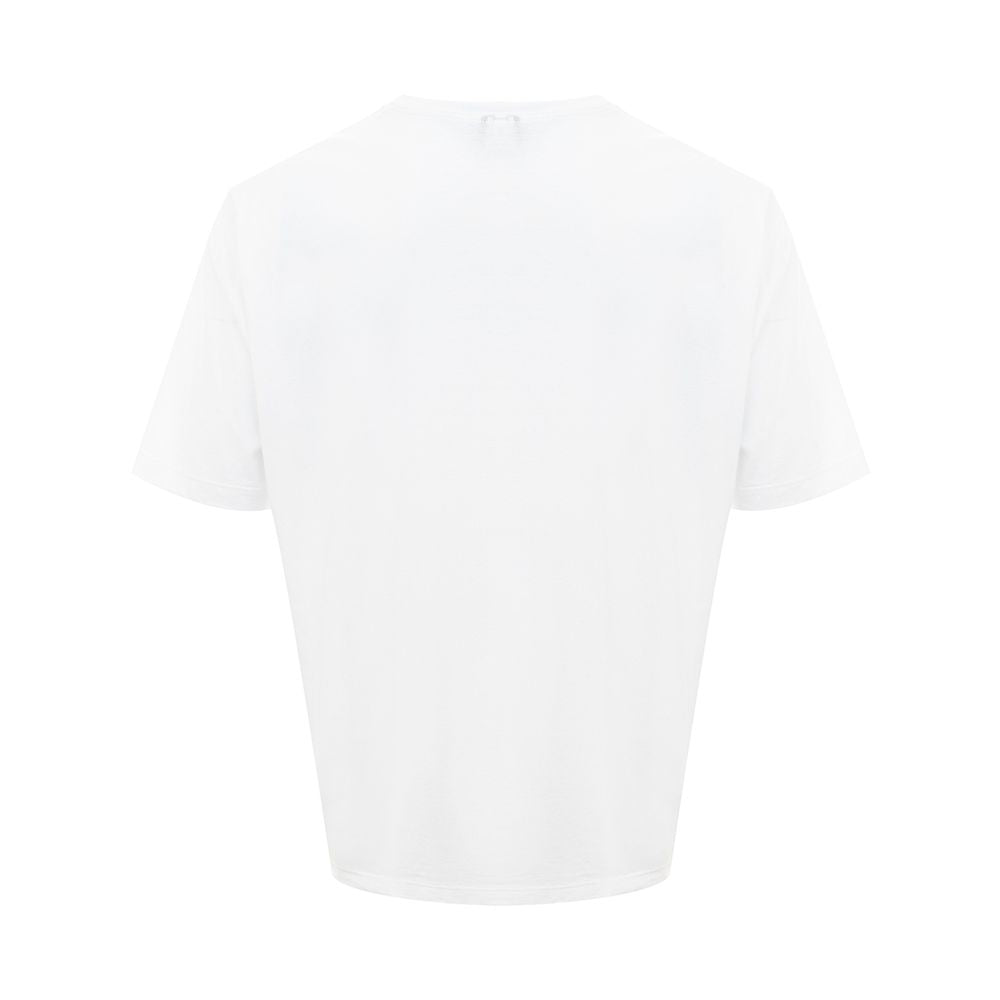 White Cotton T-Shirt - GlamHub Luxury and Icon Brand Clothing