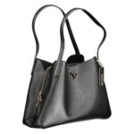 Black Polyethylene Handbag - GLAMHUB BOUTIQUE 