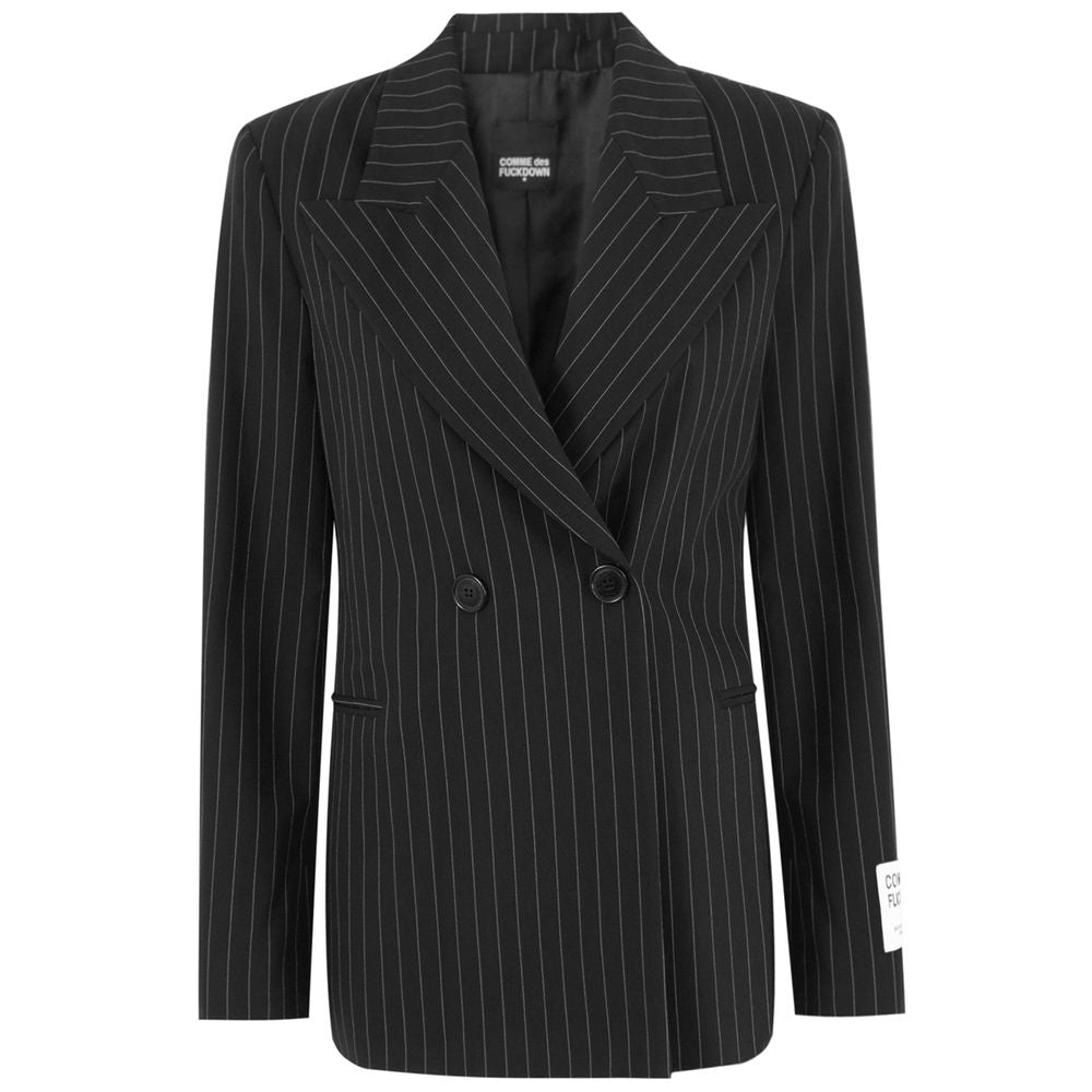 Black Polyester Suits & Blazer - GlamHub Luxury and Icon Brand Clothing