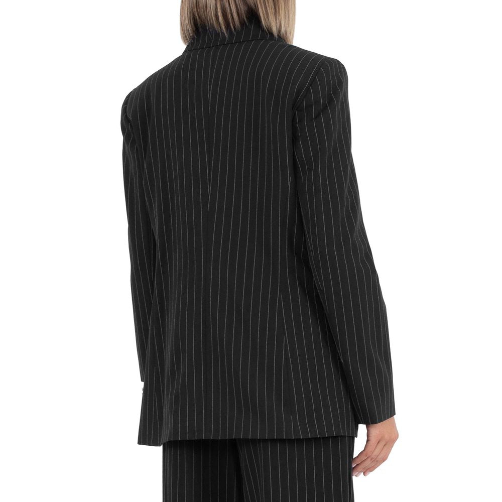 Black Polyester Suits & Blazer - GlamHub Luxury and Icon Brand Clothing