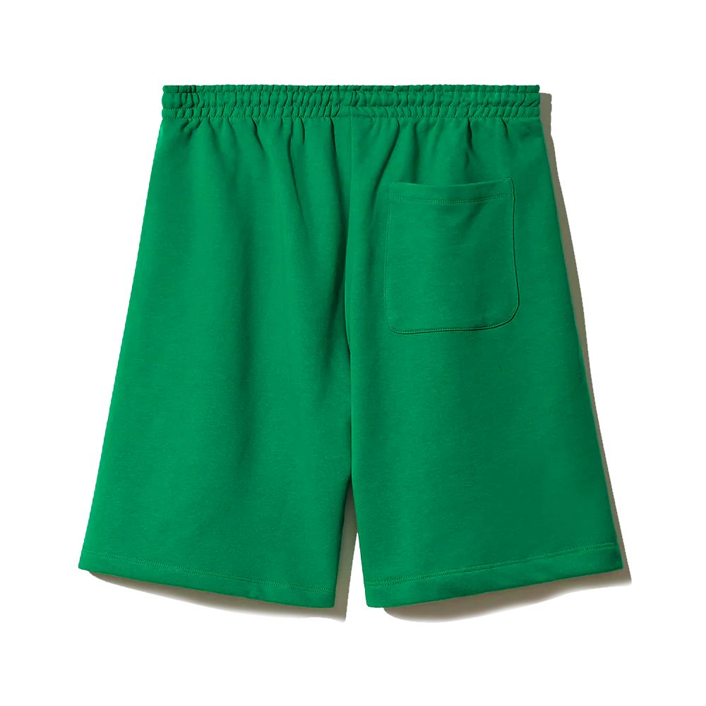 Green Cotton Short - GlamHub Luxury and Icon Brand Clothing