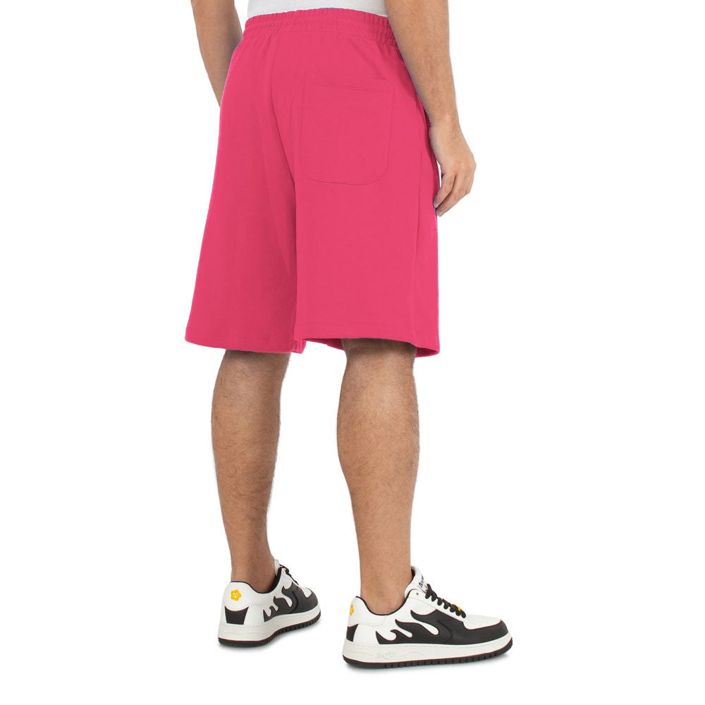 Pink Cotton Short - GlamHub Luxury and Icon Brand Clothing