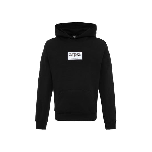 Black Cotton Sweater - GlamHub Luxury and Icon Brand Clothing