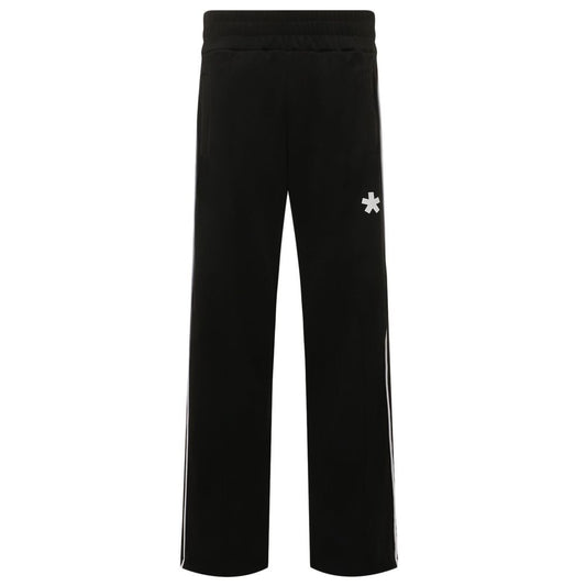 Black Polyester Jeans & Pant - GlamHub Luxury and Icon Brand Clothing