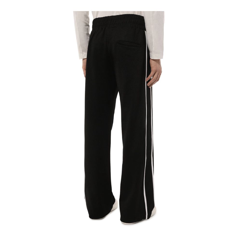 Black Polyester Jeans & Pant - GlamHub Luxury and Icon Brand Clothing