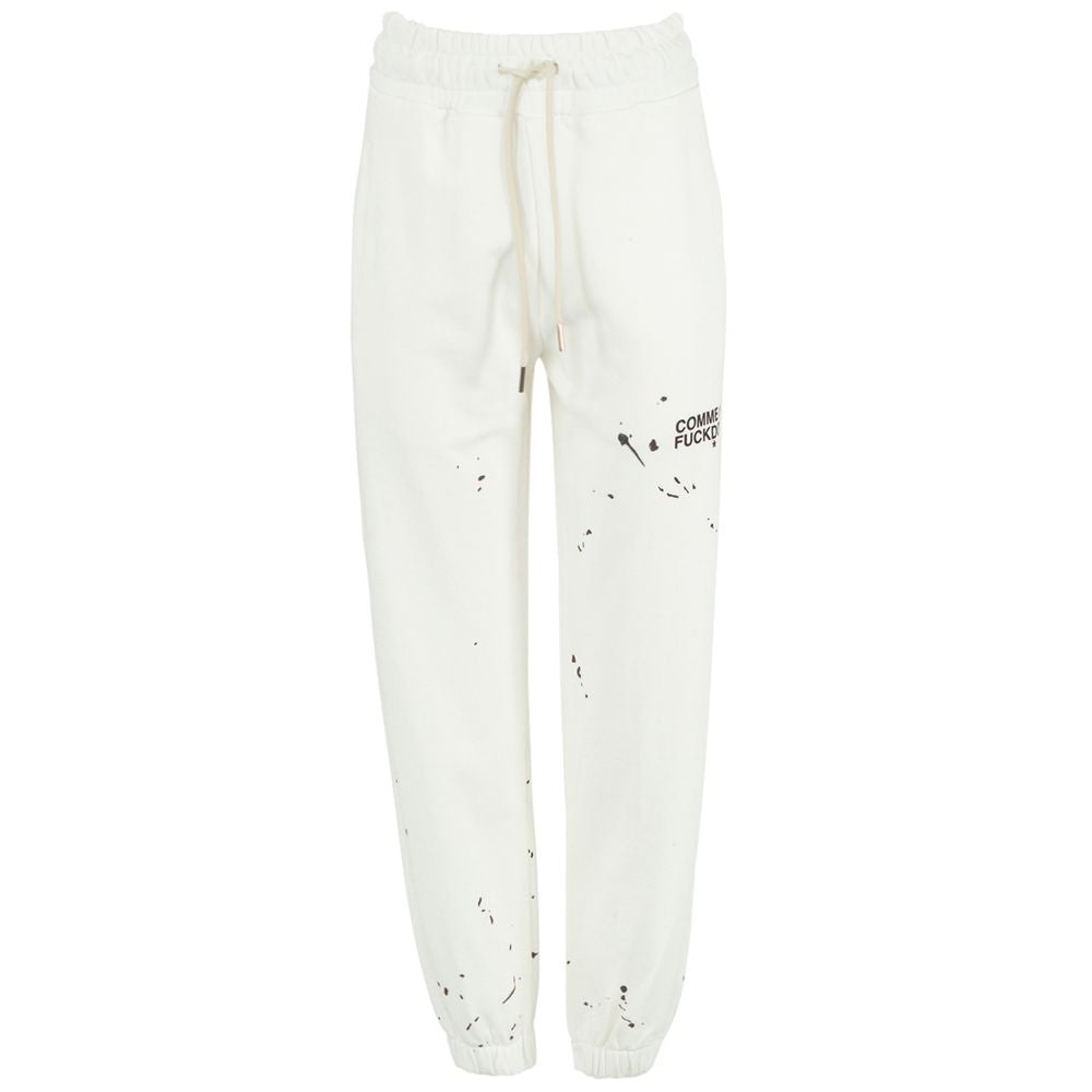 White Cotton Jeans & Pant - GlamHub Luxury and Icon Brand Clothing