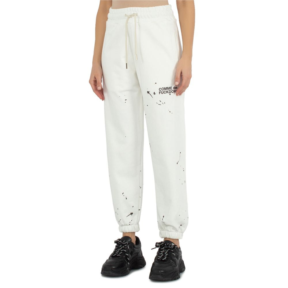 White Cotton Jeans & Pant - GlamHub Luxury and Icon Brand Clothing