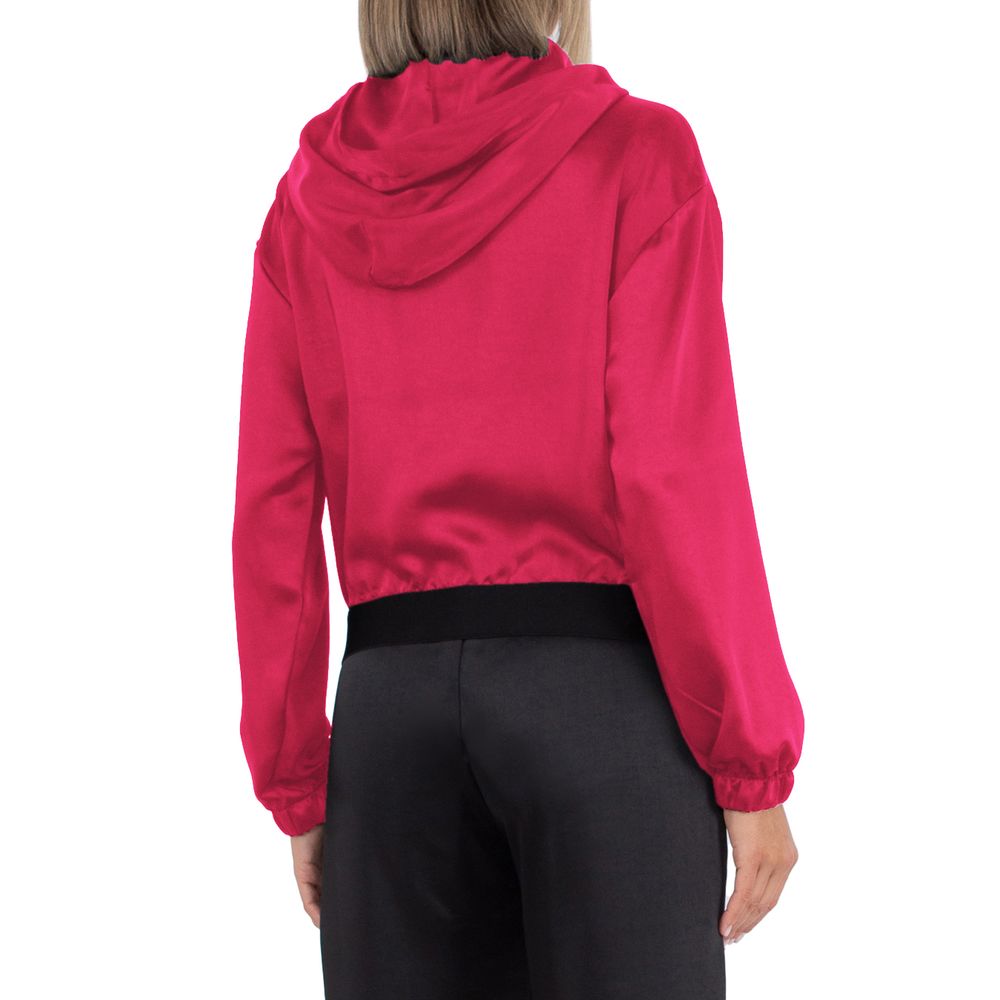 Fuchsia Polyester Sweater - GlamHub Luxury and Icon Brand Clothing