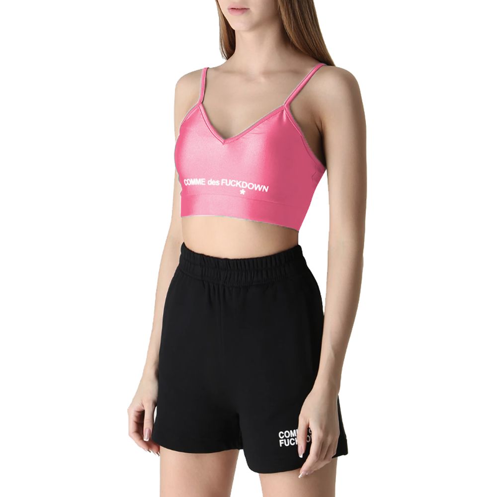 Pink Polyester Tops & T-Shirt - GlamHub Luxury and Icon Brand Clothing