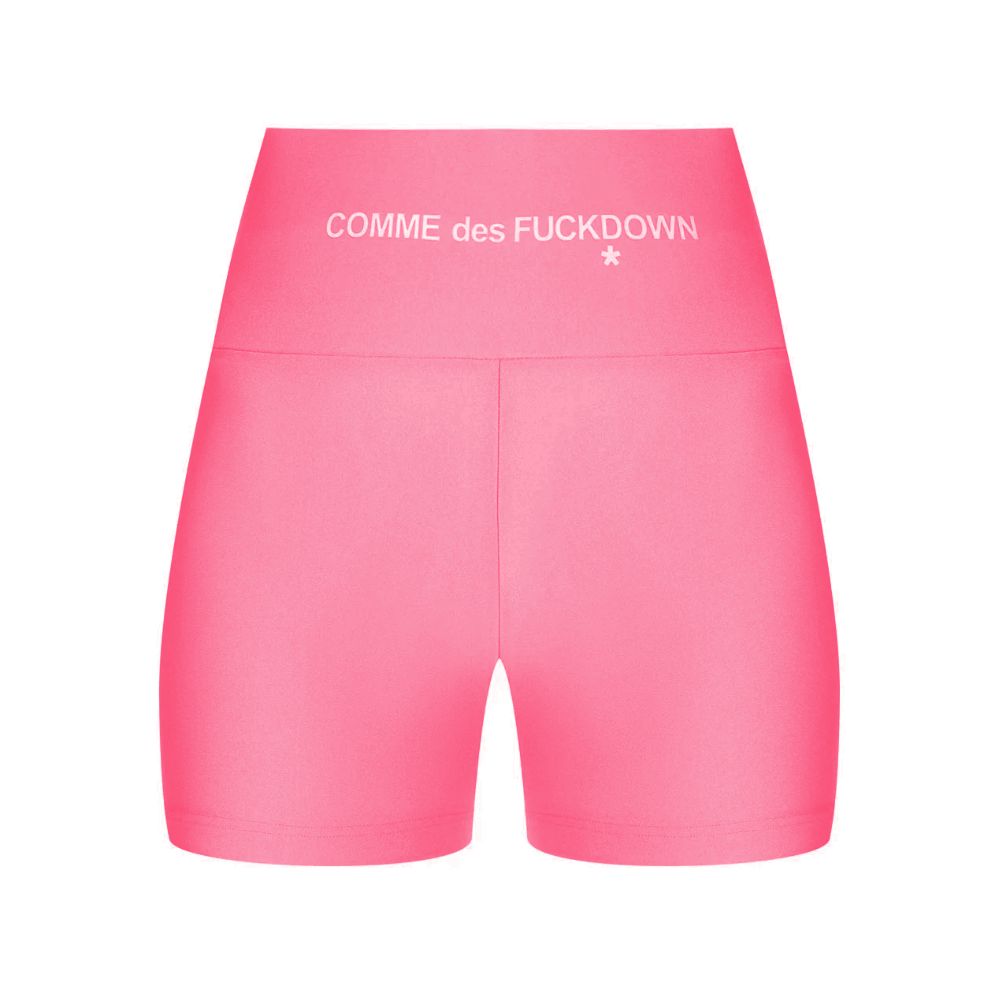 Pink Polyester Short - GlamHub Luxury and Icon Brand Clothing