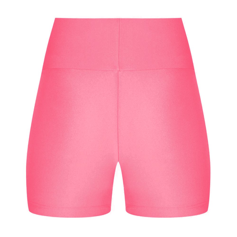 Pink Polyester Short - GlamHub Luxury and Icon Brand Clothing