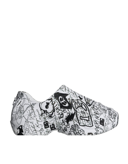 White Black Graffiti Daymaster Sneakers Shoes