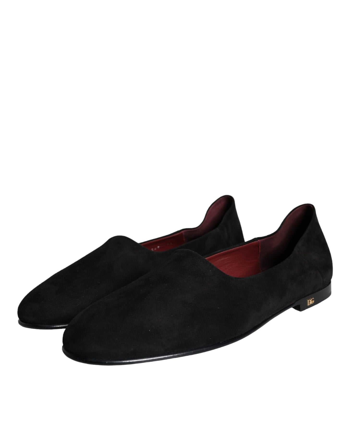 Schwarze formelle Slipper aus Wildleder