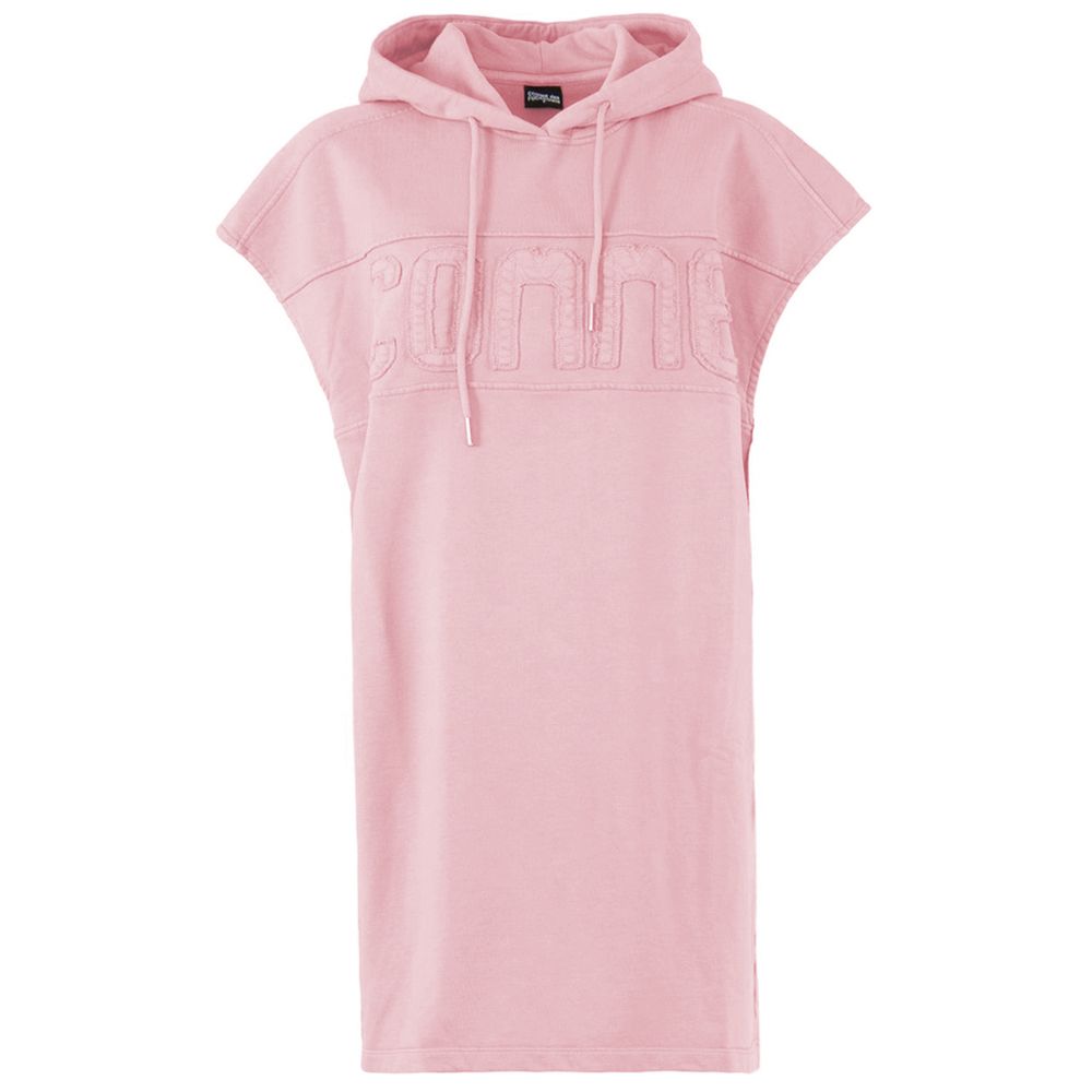 Pink Cotton Dress - GlamHub Luxury and Icon Brand Clothing