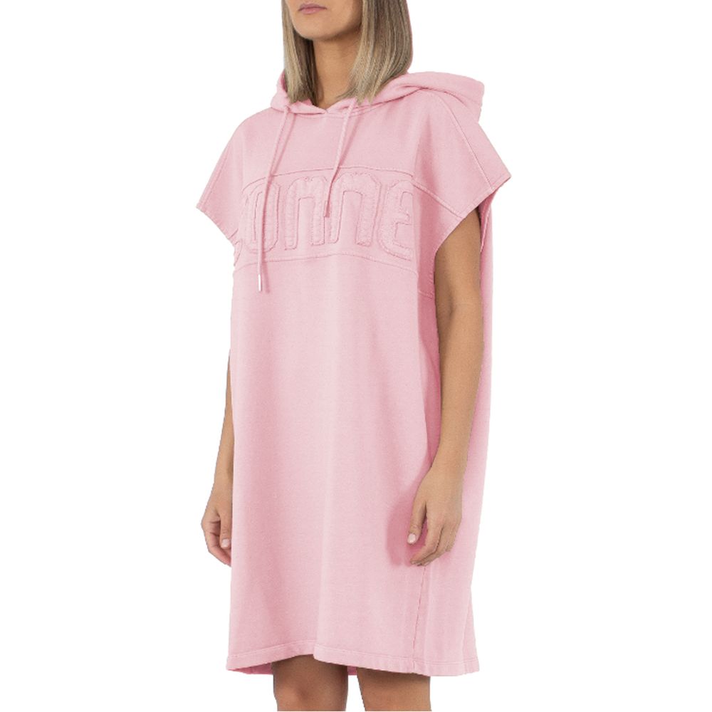 Pink Cotton Dress - GlamHub Luxury and Icon Brand Clothing