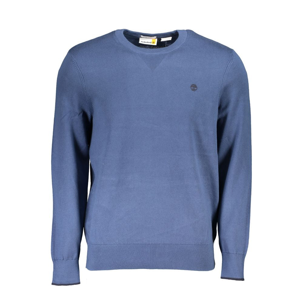 Blue Cotton Sweater - GlamHub Luxury and Icon Brand Clothing