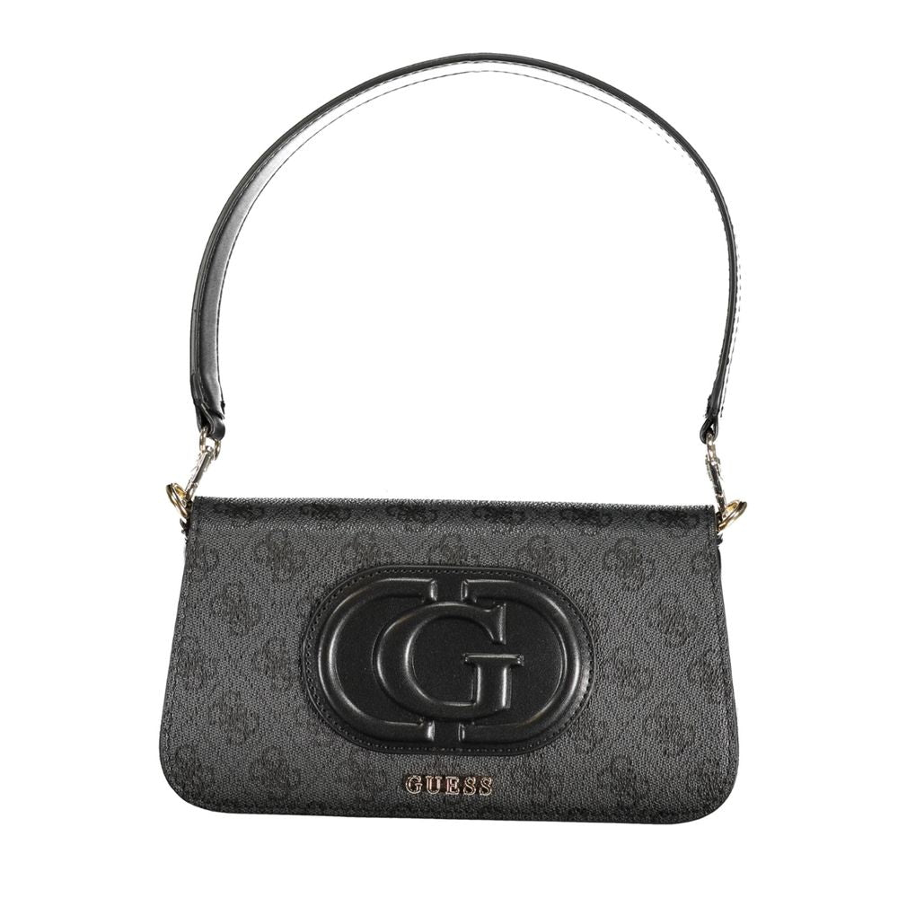 Gray Polyethylene Handbag - GLAMHUB BOUTIQUE 