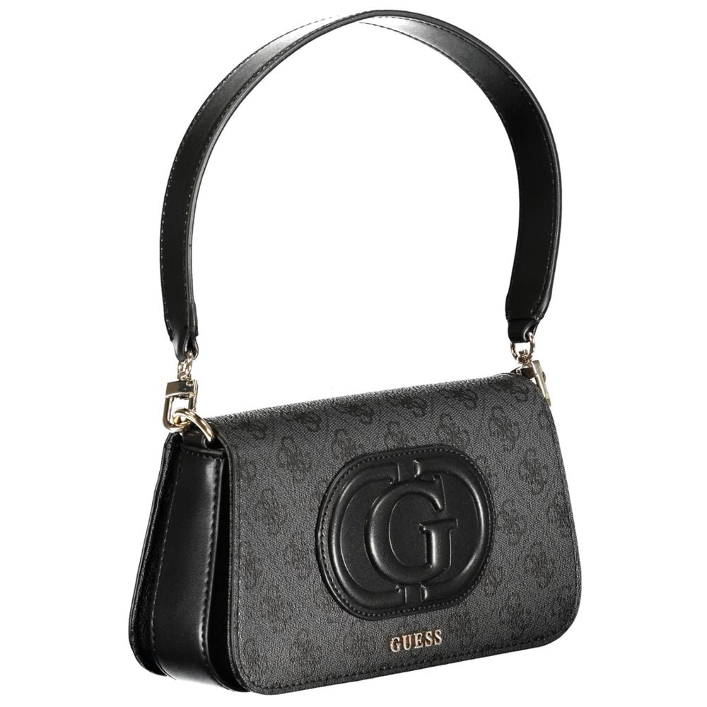 Gray Polyethylene Handbag - GLAMHUB BOUTIQUE 