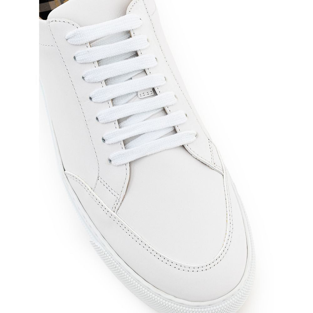 White Leather Sneaker - GLAMHUB BOUTIQUE 