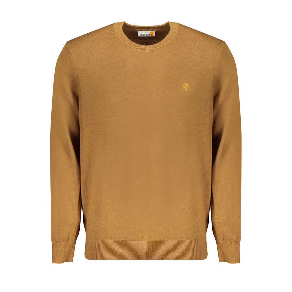 Brown Cotton Sweater - GlamHub Luxury and Icon Brand Clothing