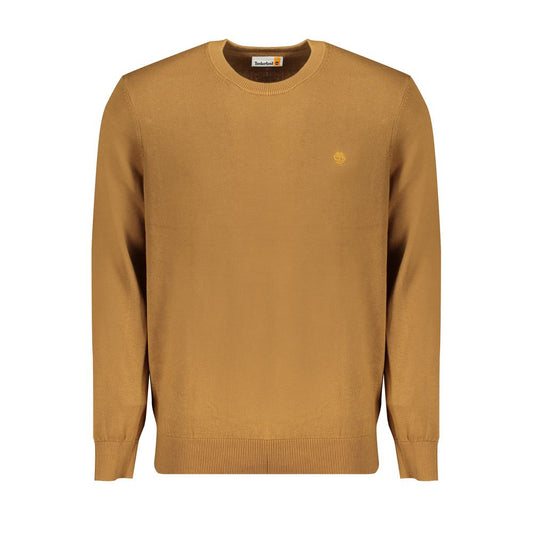 Brown Cotton Sweater - GlamHub Luxury and Icon Brand Clothing