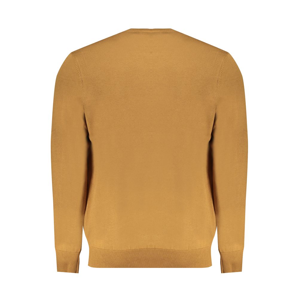 Brown Cotton Sweater - GlamHub Luxury and Icon Brand Clothing