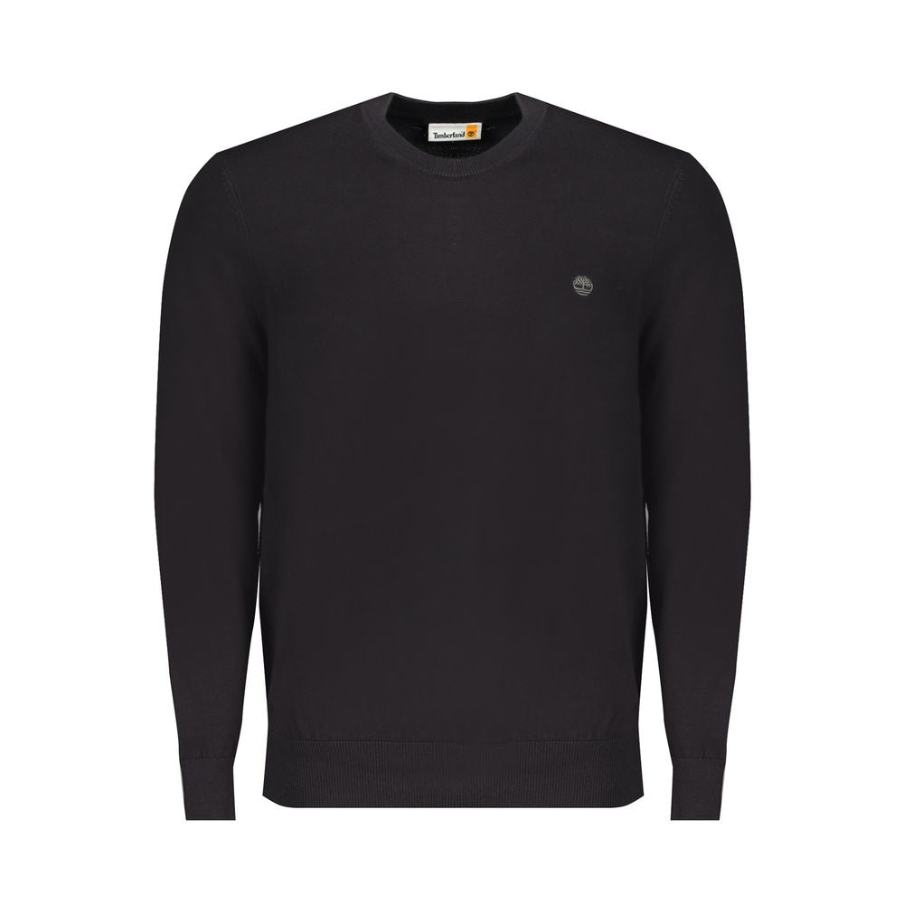 Black Cotton Sweater - GlamHub Luxury and Icon Brand Clothing